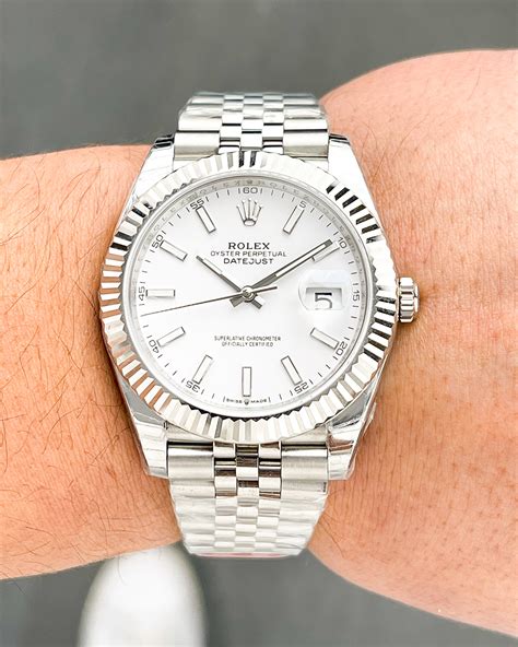 rolex day date 2 white dial jubillee fluted besil|rolex datejust 36 126234.